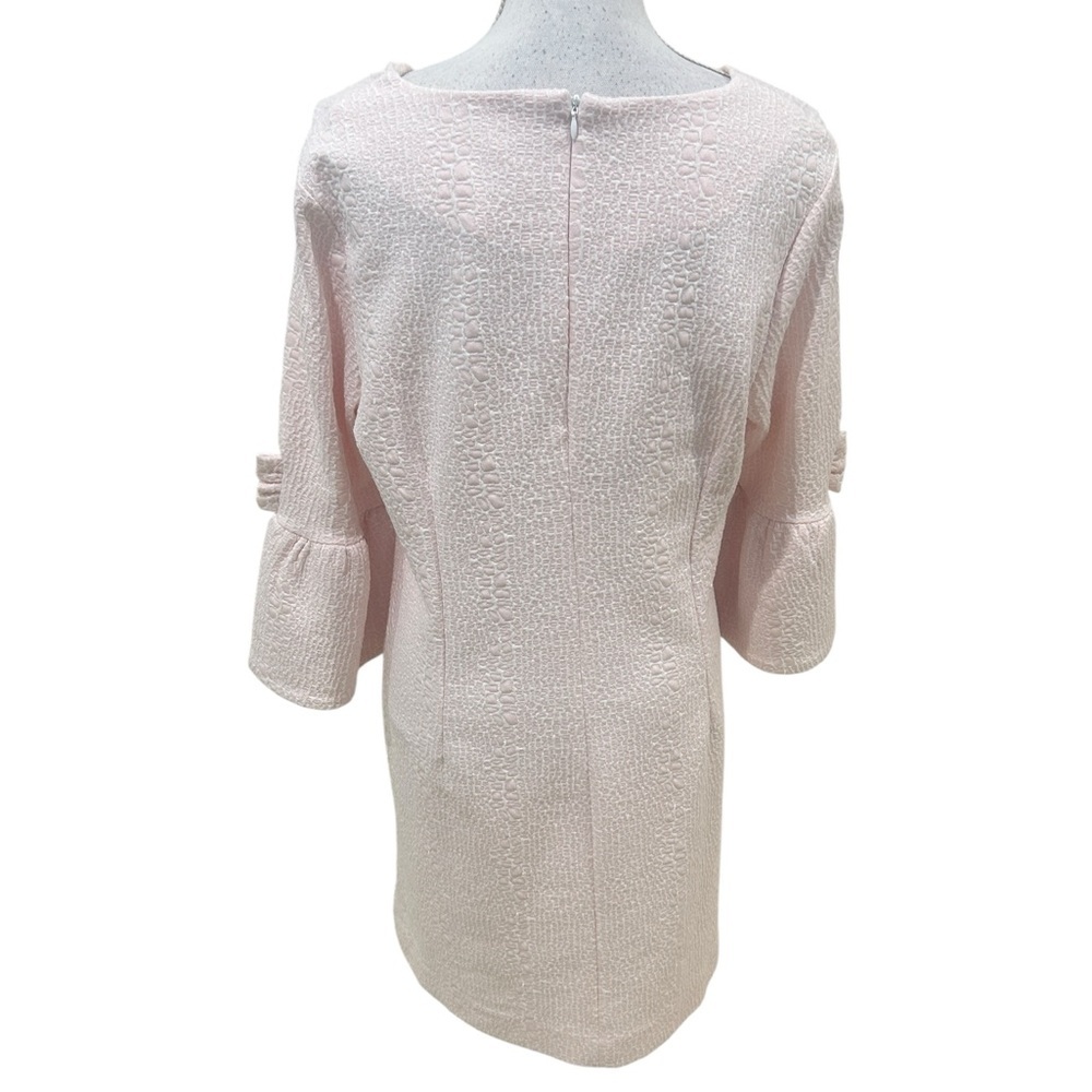 Tyler Boe ballet pink Sydney Textured bell sleeve dress above the knee large - Picture 10 of 12